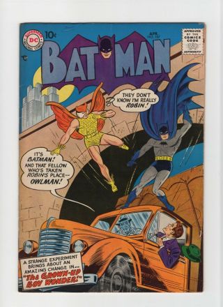 Batman 107 Vintage Detective Dc Comic Owlman Robin Golden Age 10c