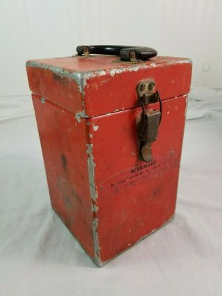 Vintage Vme 450a Blasting Machine Explosive Dynamite Detonator Switch Box