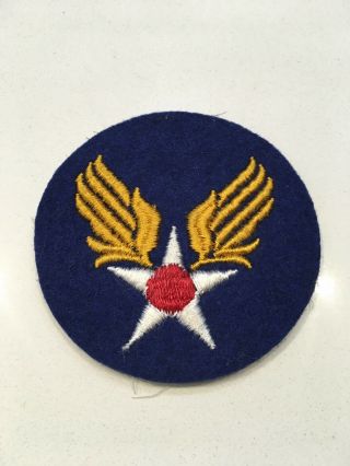Wwii U.  S.  Army Air Force Fighters Bombers Pilot Usaaf Mesh Felt Patch