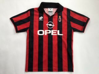 Vintage Ac Milan 1995 Football Shirt Maglia Calico Camiseta Baggio
