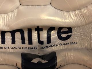 Official FA Cup Final Matchball 2006 Ltd Ed 125/150 Mitre Pro 100T Football Rare 3