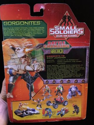 Small Soldiers Battle Changing Archer Kenner Hasbro Vintage MOC Gorgonites 6