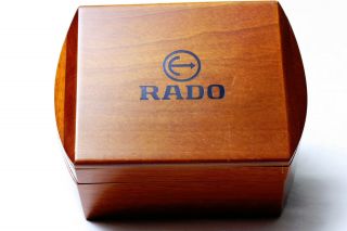 Rare Vintage Fine Wooden Watch Box For Rado Watches