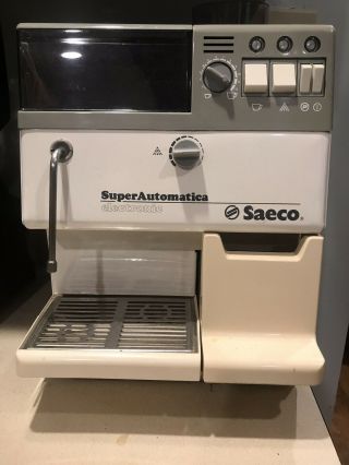 Saeco Superautomatica Espresso Machine Vintage Made In Italy Coffee Grinder
