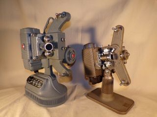 Vintage Revere Model " 80 " And Dejur 1000 8mm Movie Film Projectors Great Decor