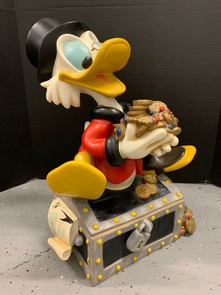 Disney Wdw Retired Uncle Scrooge Mcduck Ducktales Big Fig Figure Le 500 Rare