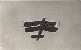 Wwii German Rp - Luftwaffe - Airplane - Biplane - Flies Overhead - 1930s - 40s