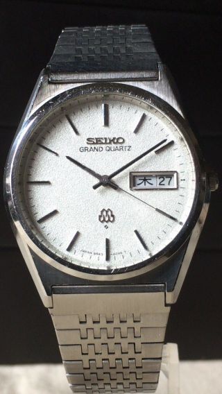 Vintage Seiko Quartz Watch/ Grand Twin Quartz 9943 - 8030 Ss 1978 Band
