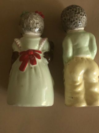 vintage black americana salt and pepper shakers Valentine Couple 3