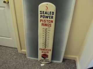 Vintage Power Piston Rings Thermometer 39 " 957 - Z