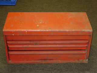 Vtg Snap - On 3 Drawer Tool Chest