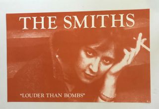 The Smiths - Vintage Louder Than Bombs Record Store Promo Poster - Nm