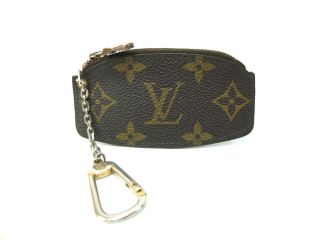 Authentic Louis Vuitton Monogram Coin Key Case Purse M62690 Clepia Vintage Lv