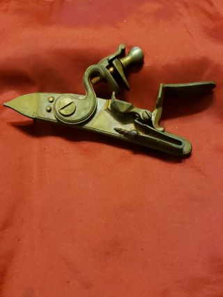 Vintage M/g Muzzle Loader Flint Lock,  Lock And Hammer