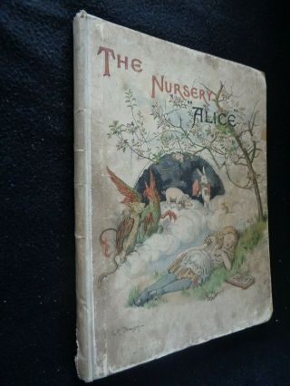 Rare 1890 1st Edition - The Nursery Alice - Lewis Carroll - & Complete