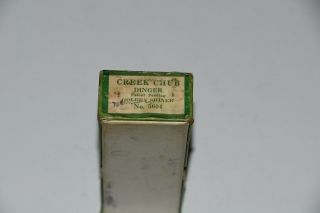 Creek Chub Dinger Golden Shiner NO.  5604 Perfect Antique 8