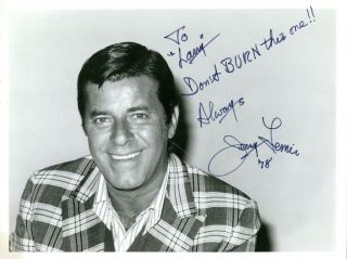 Jerry Lewis (vintage,  Inscribed) Signed Photo