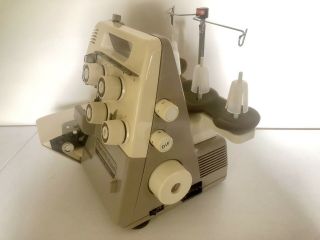 Vintage Electronic Bernette 334D Sewing Machine Bundle Foot Pedal Thread 3