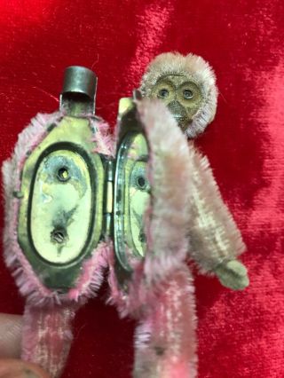Antique Schuco Monkey Compact Mirror 6