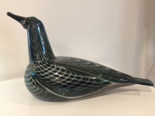 Iittala Oiva Toikka Large Diver Glass Bird - Extremely Rare