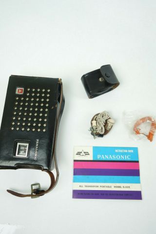 Vintage National Panasonic Model R - 505 Am Radio 7 Transistor Iob