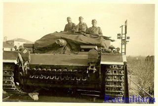 Best German Panzermen On Railway Car W/ Sturmgeschütz Panzer Tank