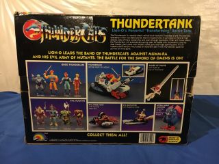 Vintage Thundercats Thundertank Lion - O LJN W/ Box & Instructions 2