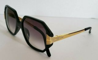 $ALE 2DAY Linda Farrow Luxe Sunglasses Black Gold Frame Smaller Frame 5 