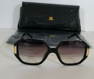 $ALE 2DAY Linda Farrow Luxe Sunglasses Black Gold Frame Smaller Frame 5 