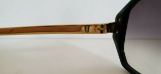 $ALE 2DAY Linda Farrow Luxe Sunglasses Black Gold Frame Smaller Frame 5 