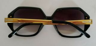 $ALE 2DAY Linda Farrow Luxe Sunglasses Black Gold Frame Smaller Frame 5 