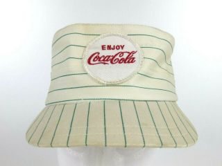 Vtg 1950s Coca Cola Delivery Man Hat Pin Strip Uniform Nos Coke Cap Rare