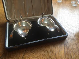 Two Vintage Silver Plated Gravy Sauce Boat,  With Ladles.  - Boxes