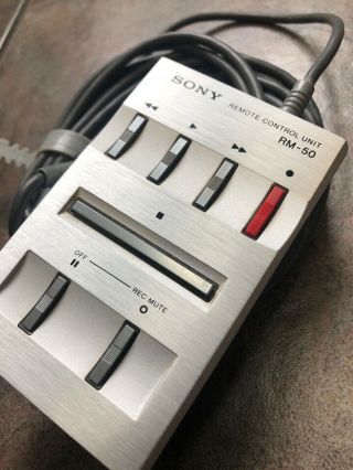 Sony RM - 50 Remote Control Unit for Vintage Cassette Tape Deck.  See Desc 2