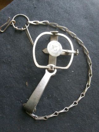 Vintage Trap Newhouse No.  1 With Cast Pan