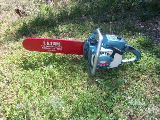 Vintage Old Style Homelite Xl - 12 Chainsaw 16 " Bar Running One Owner