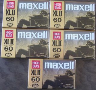 13 Vintage Maxell Cassettes Blank XL II 60,  90,  XL II - S 100 Metal MX 90 7