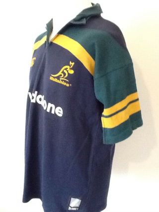 AUSTRALIA TEMEX PLAYER ISSUE VINTAGE MENS RUGBY SHIRT LARGE 2