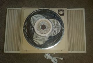 Vintage Lakewood HV - 12 - WR Reversable 3 Speed Window Fan Extensions 6