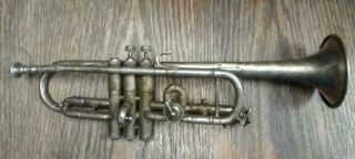 Vintage Antique Buescher True Tone Trumpet Elkhart,  Ind - For Repair