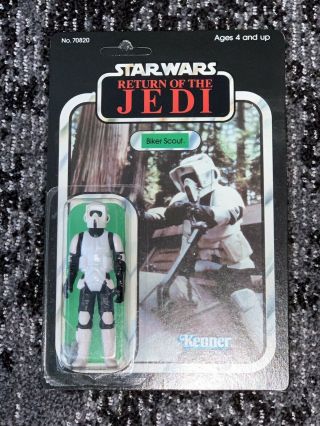 Vintage 1983 Kenner Star Wars Rotj Biker Scout