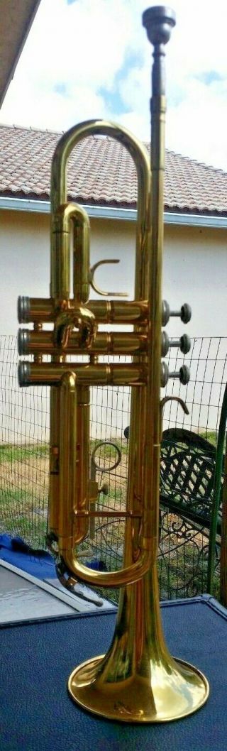 VINTAGE Holton Bb Trumpet T602 & Case With Holton 7C Mouthpiece 4