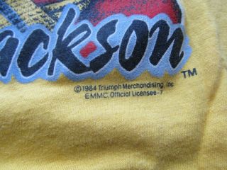 Rare Michael Jackson Tee Shirt Vintage 1984 Victory Glitter GLOVE Concert Tour 3
