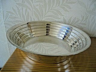 Vintage French Silver Plated Ice Bucket & Bowl 5