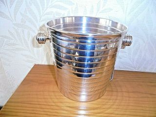 Vintage French Silver Plated Ice Bucket & Bowl 8