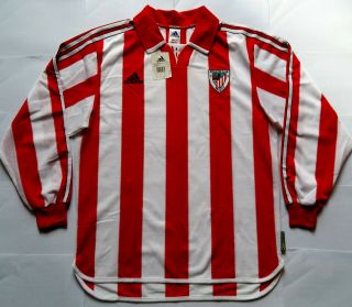 Bnwt / Athletic Bilbao 2001 Vintage Adidas Shirt Jersey Camisa Camiseta 2002