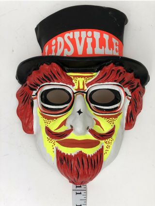 Vintage Lidsville Hoo Doo The Magician Collegeville Halloween Costume Mask Only