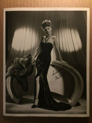 Natalie Draper Very Rare Early Vintage Autographed 8/10 Pin - Up Photo