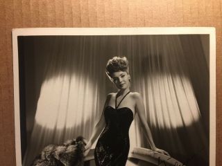 Natalie Draper Very Rare Early Vintage Autographed 8/10 Pin - Up Photo 2