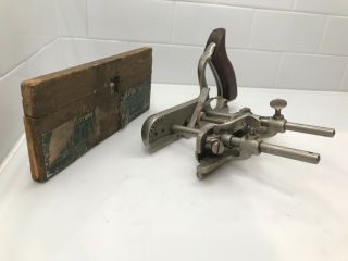 VINTAGE STANLEY NO.  50 COMBINATION PLANE & CUTTERS Antique Woodworking Tool 2